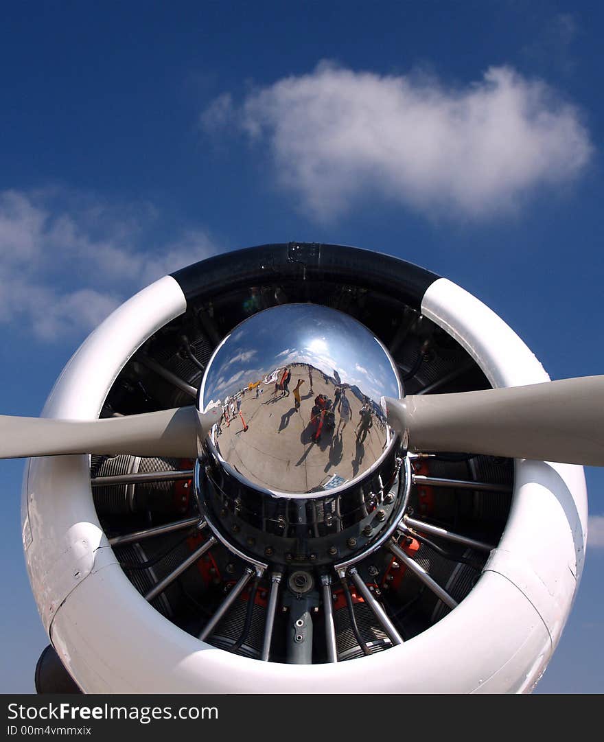 Vintage Plane Nose And Prop