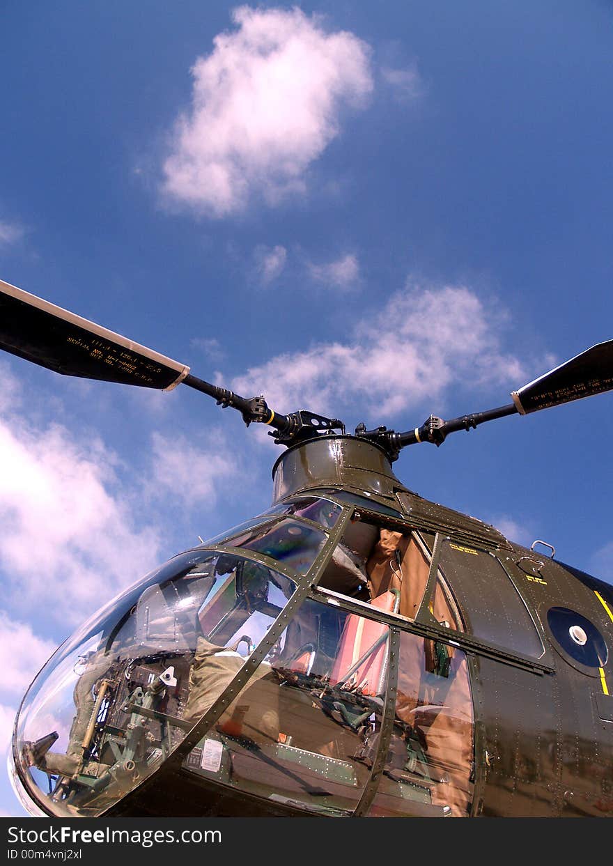 OLD Helicopter nose at airshow