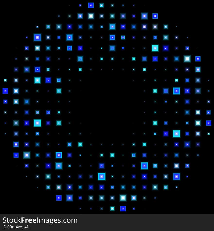 Abstract Blue Circle