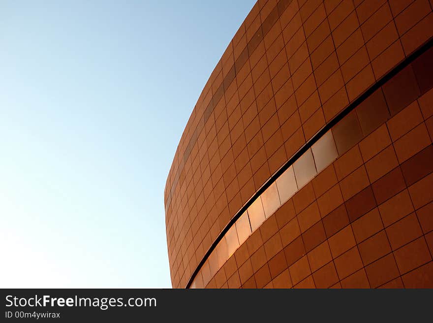 Wall of a modern building. Wall of a modern building