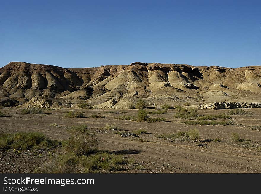 Hill that contained lot of iron substances. Hill that contained lot of iron substances