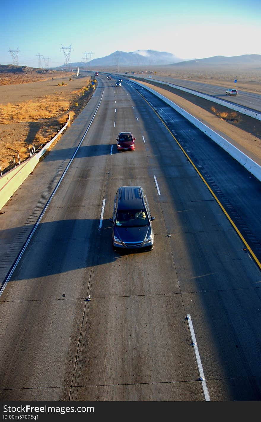 A cars on the highway