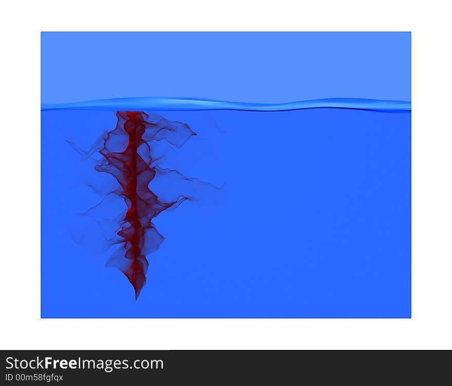 Ink In Water Illustration