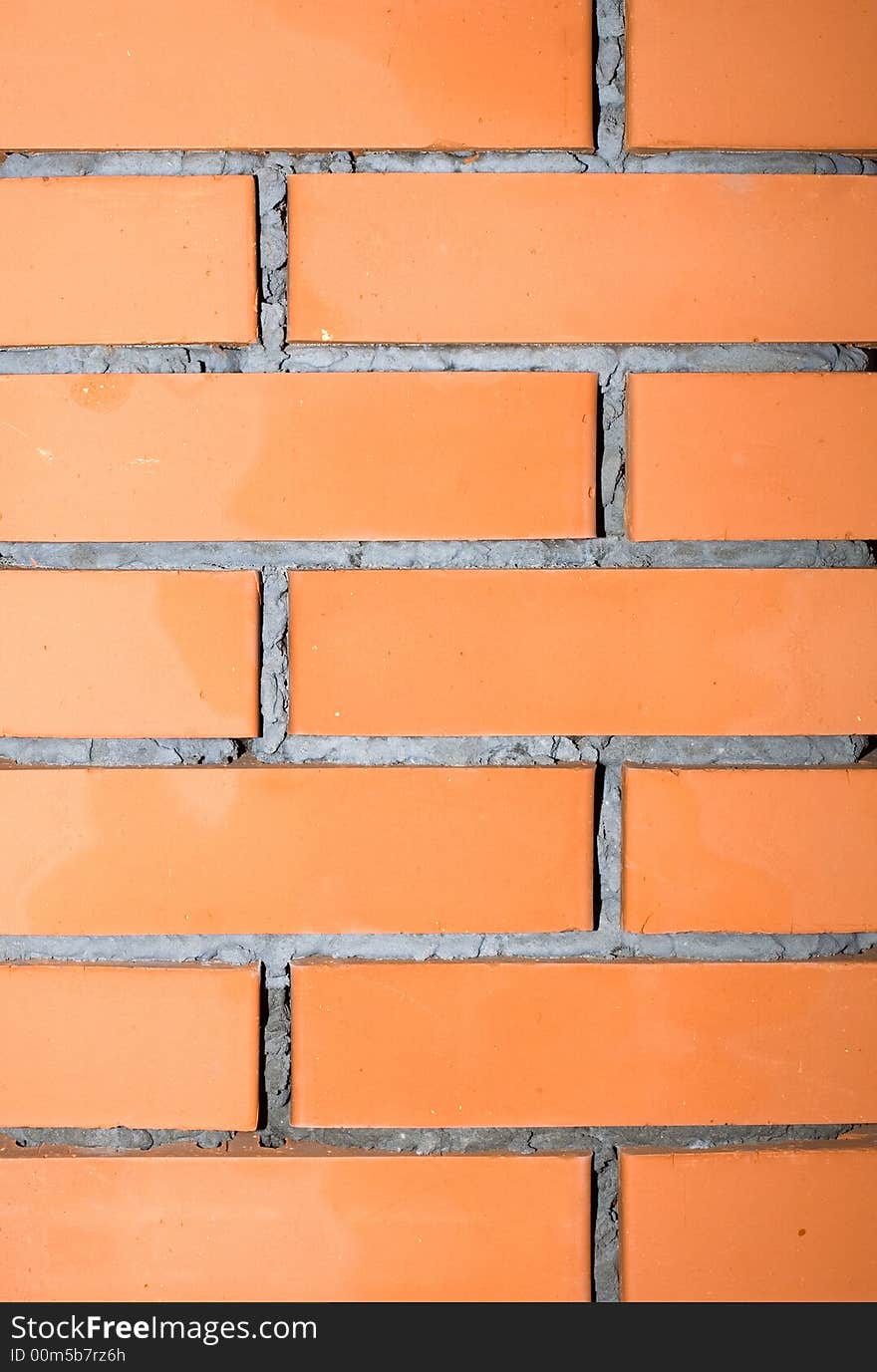 Wall of bricks. colors. guarding!