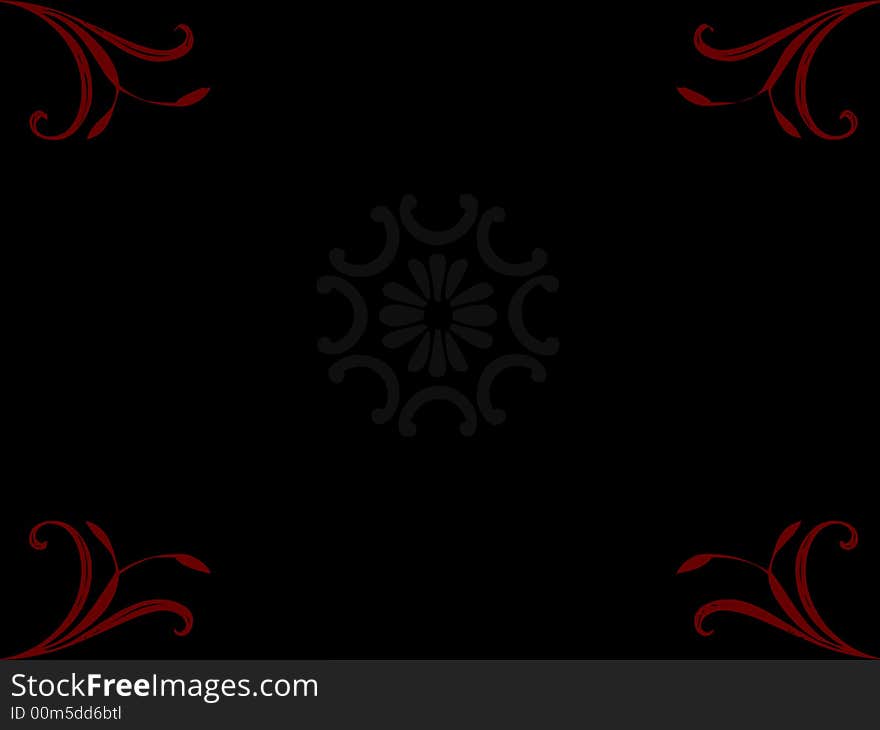 Black background with elegant designs. Black background with elegant designs