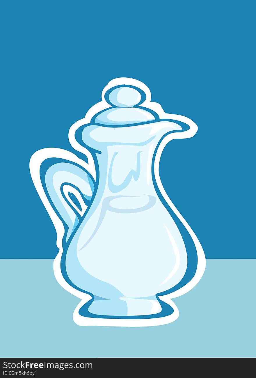 Illustration of Old fashioned jug