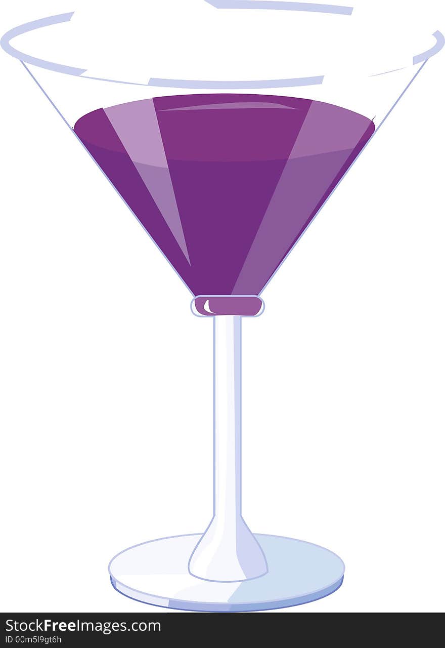 Grape wine in a glass