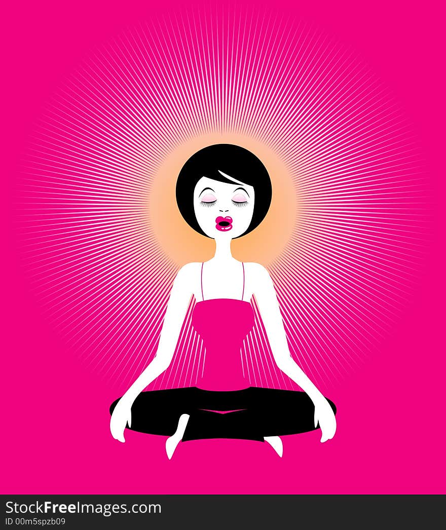 Yoga-Meditation, Illustration