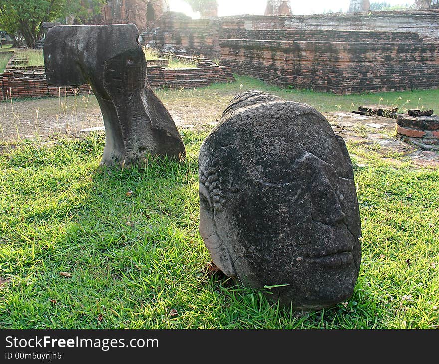 Part of Buddha image