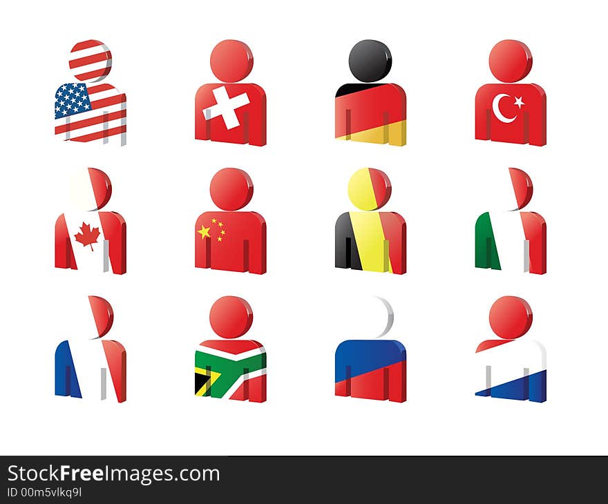 Figure flags for 12 countries.