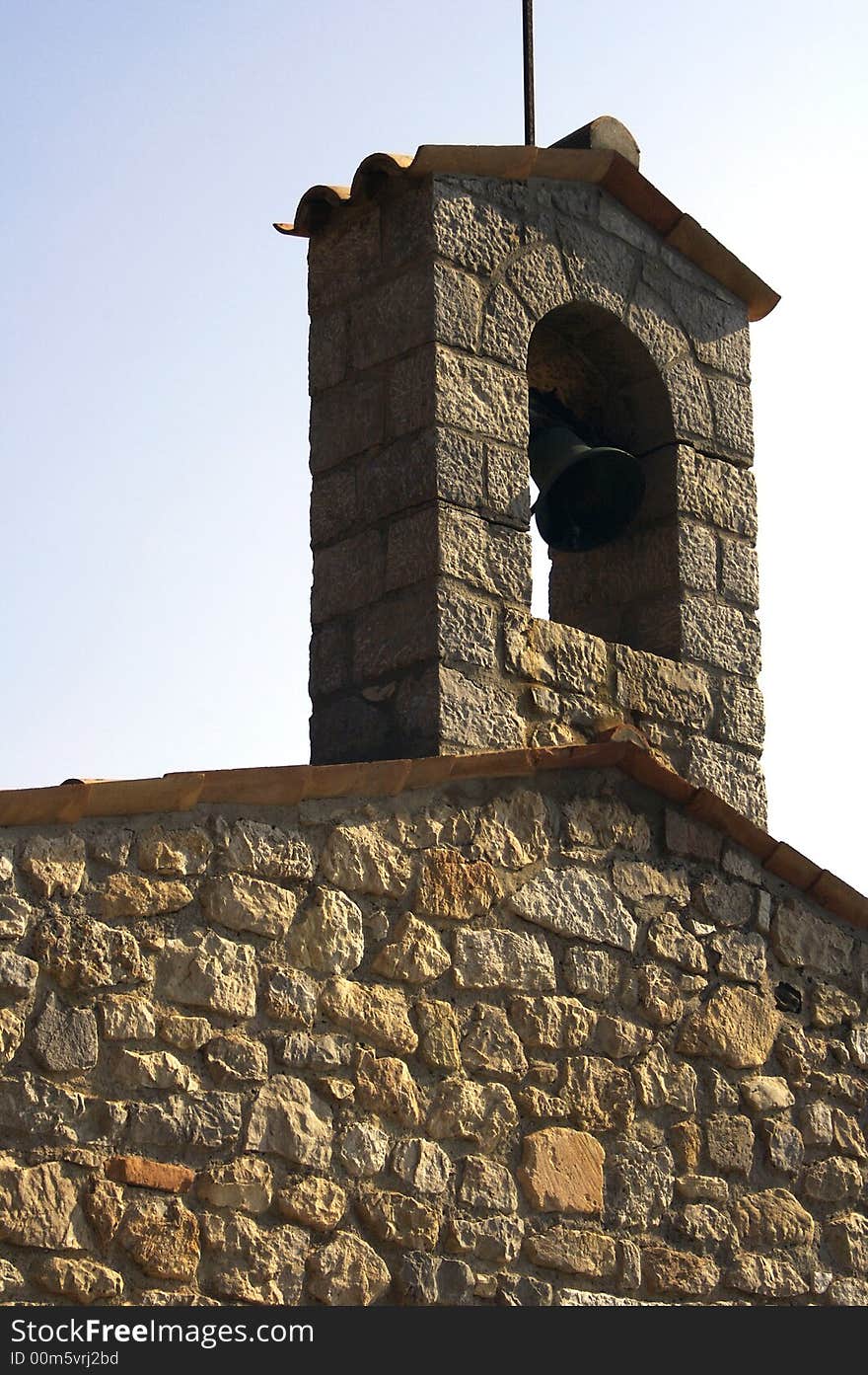 Little bell of the brickworked chapel. Little bell of the brickworked chapel