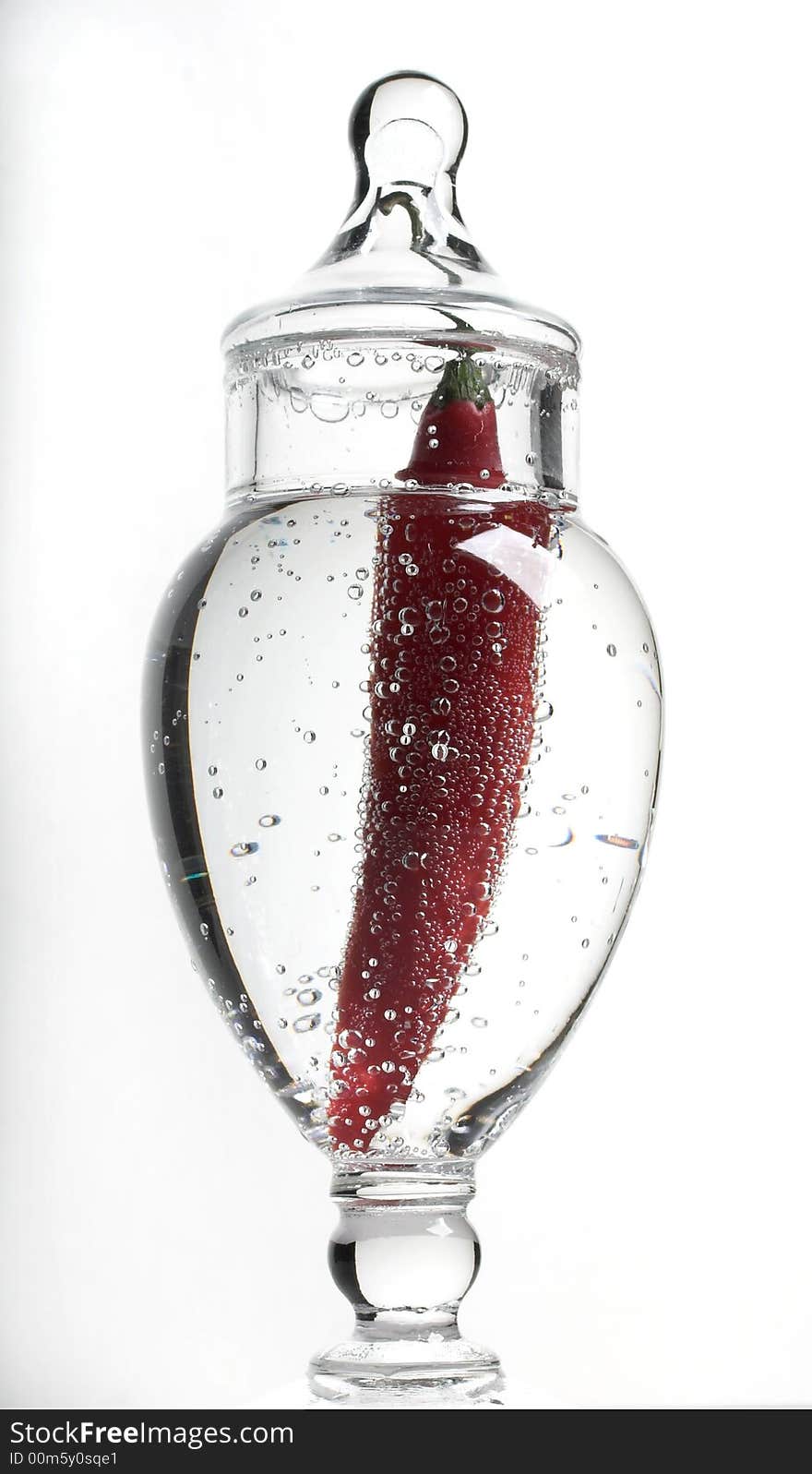 Pepper of Chile in a glass