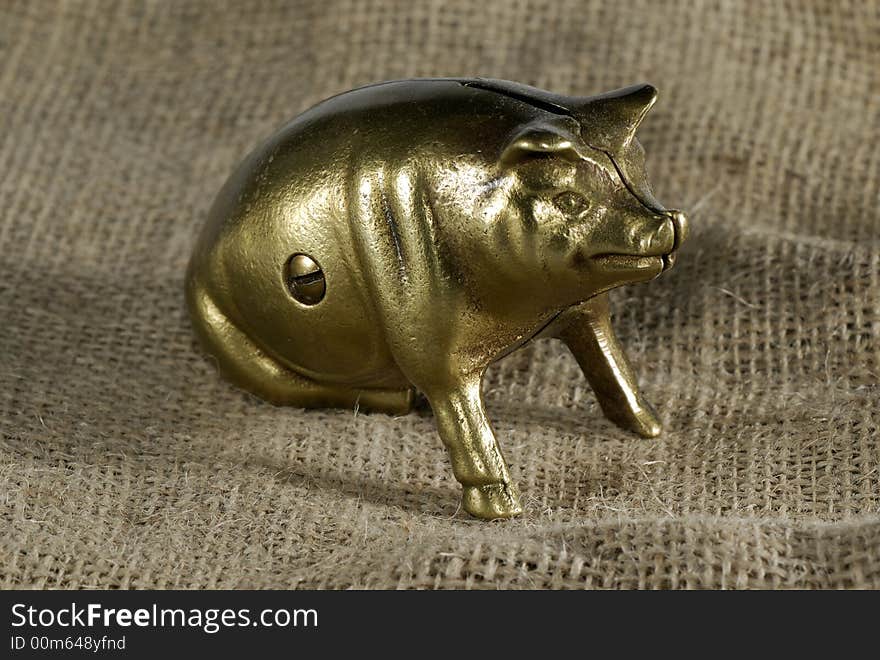 Brass Piggybank