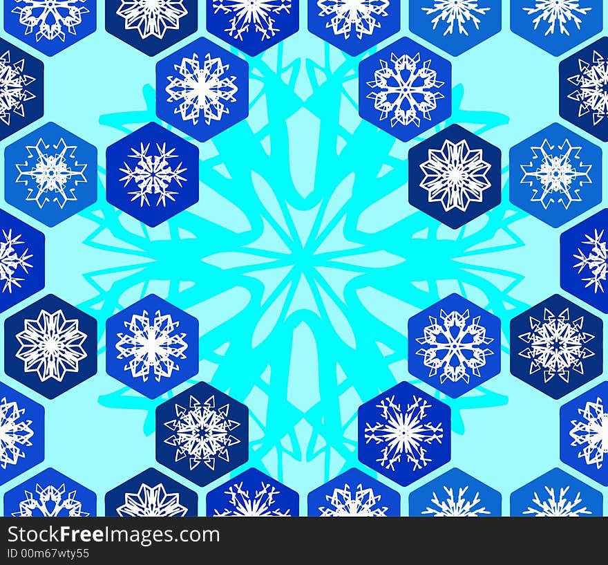 Seamless vector wallpaper with snowflakes. Seamless vector wallpaper with snowflakes