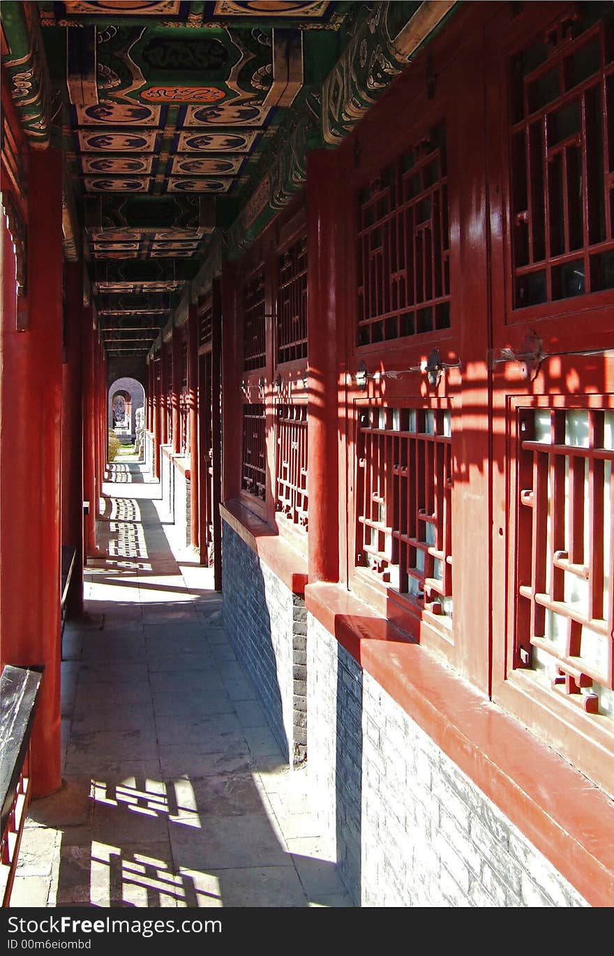 Long Aisle in Shenyang Imperial Palace