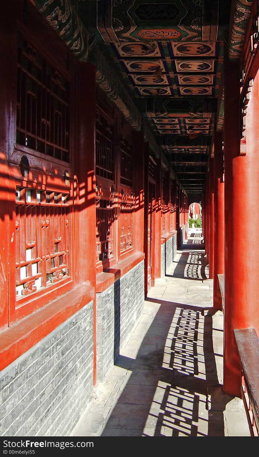 Long Aisle in Shenyang Imperial Palace