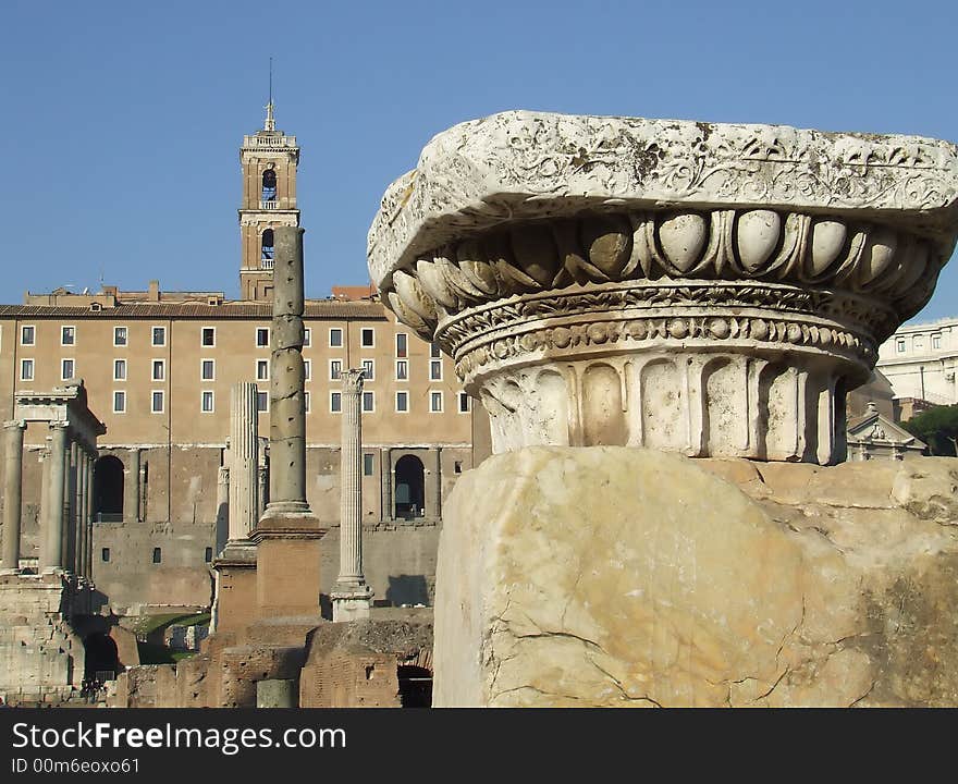 The Via Sacra in Rome