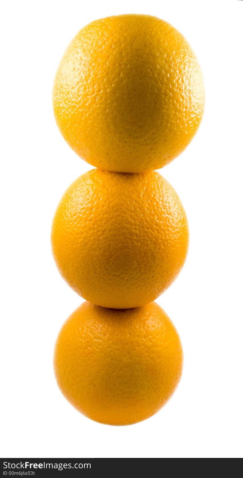 Three Oranges Isolated