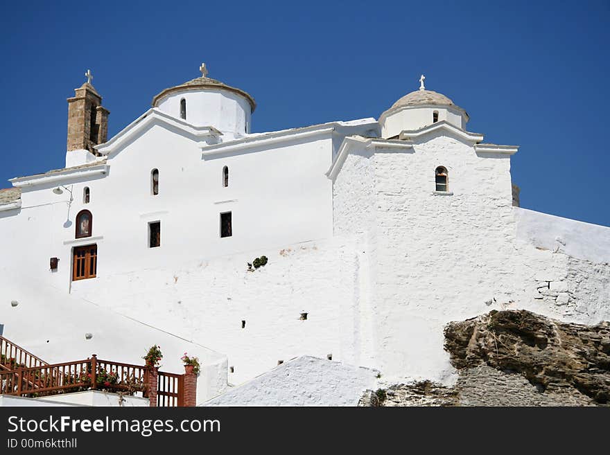 Hilltop church in Skopelos