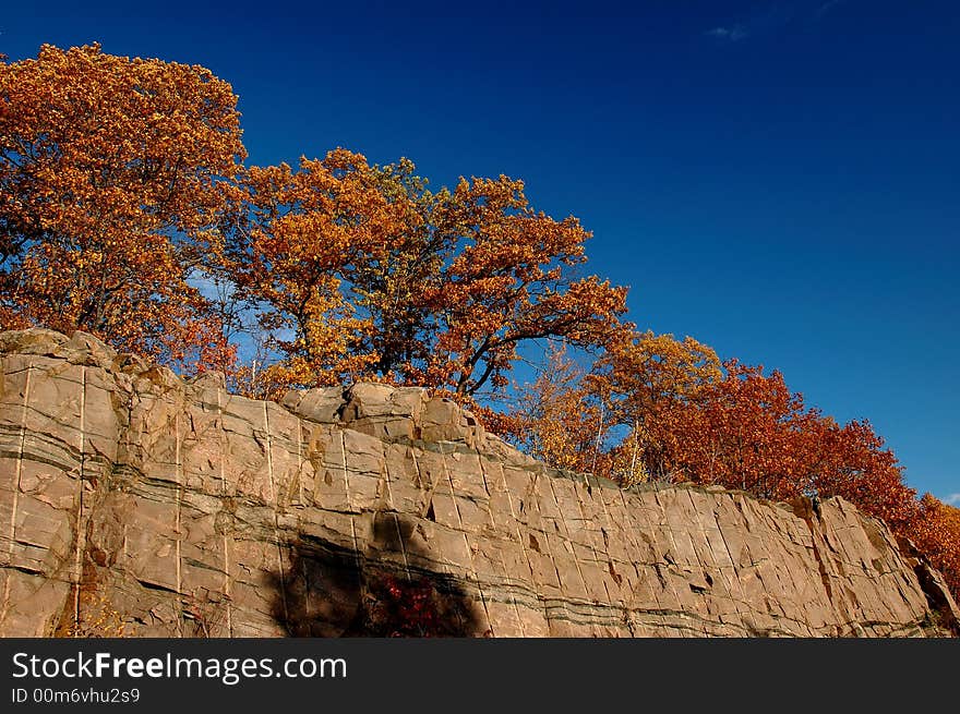 Rocks and trees