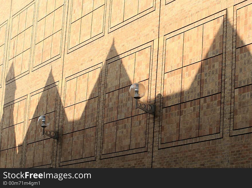 Wall with shadows