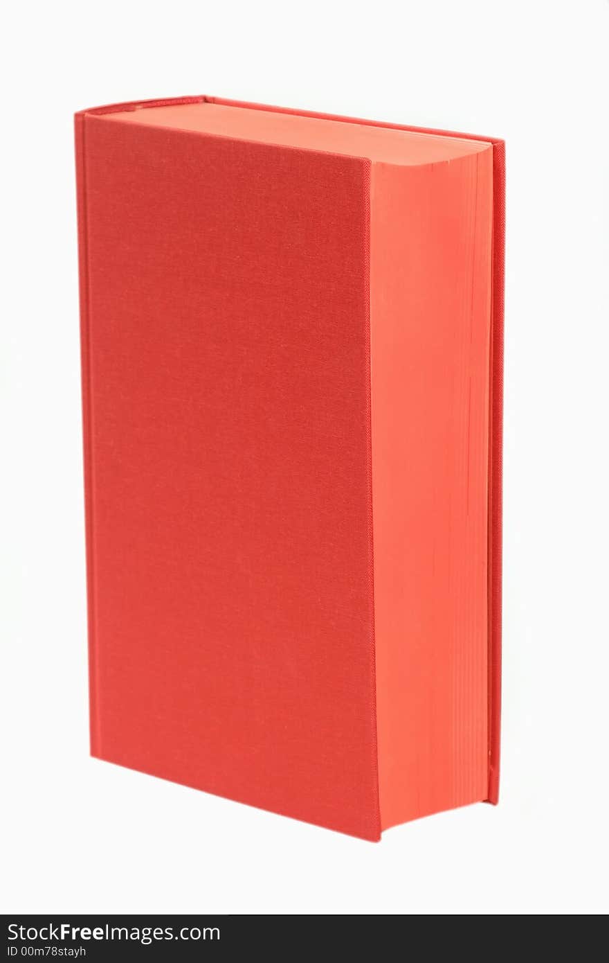 Red book isolated on white background