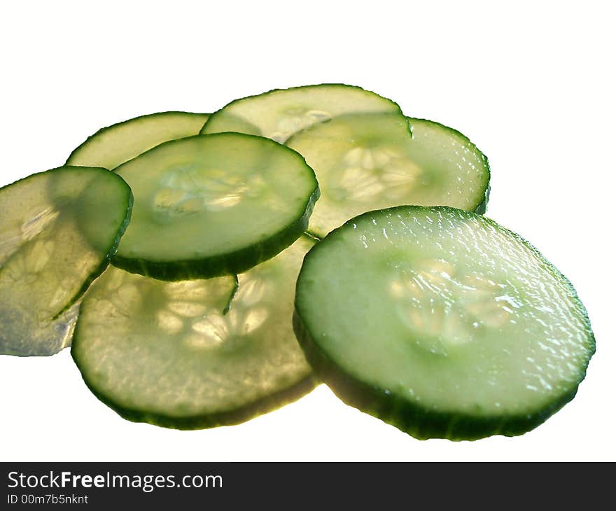 Cucumber slices