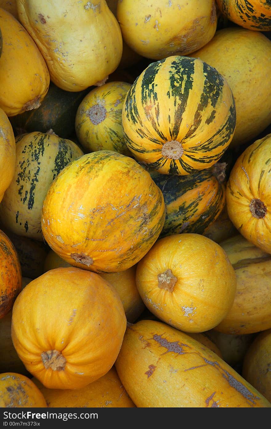 Yellow pumpkins