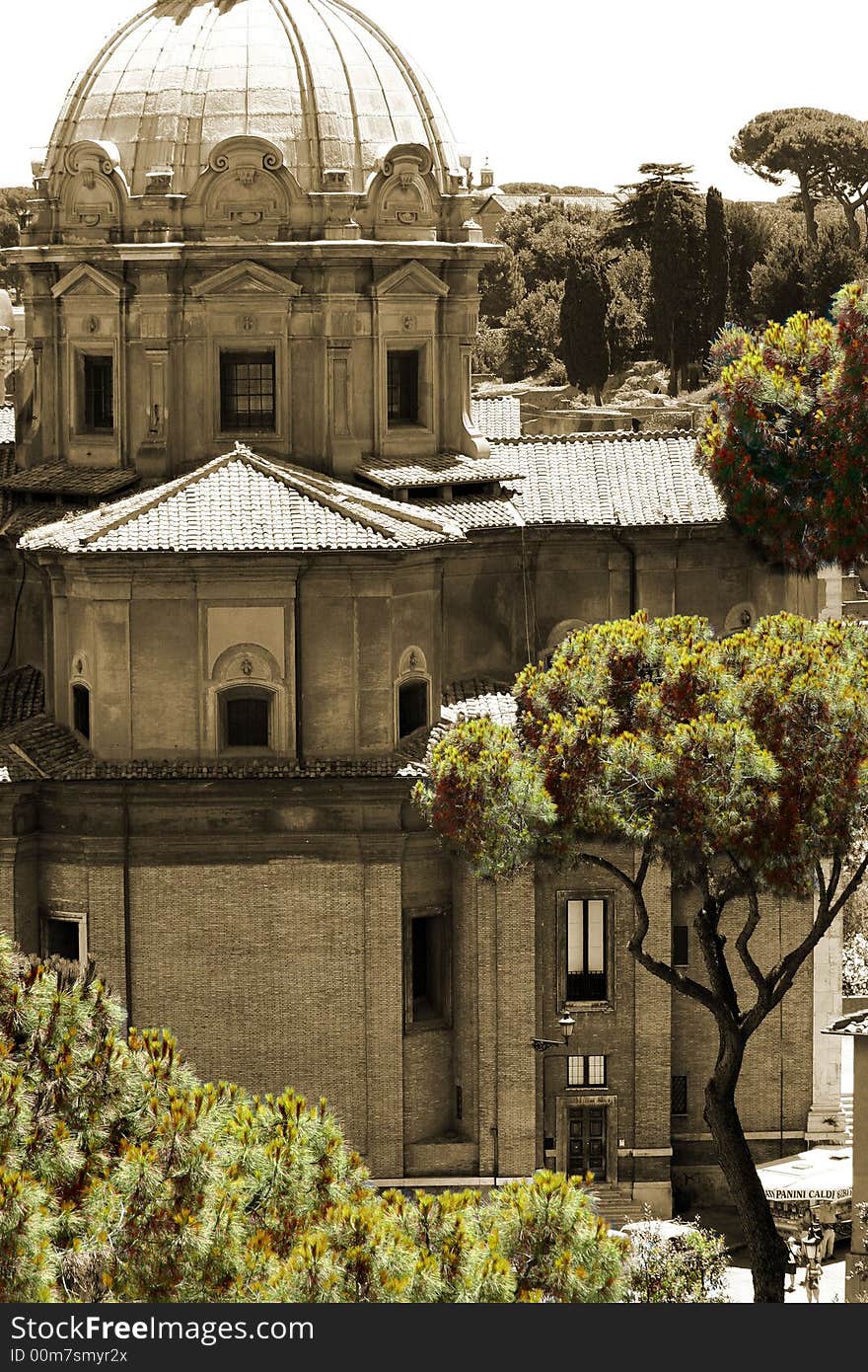 Historical building in Rome, Italy. Historical building in Rome, Italy.