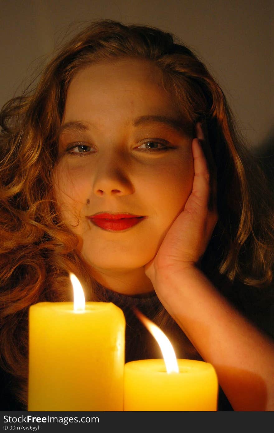 Adolescent And Candle