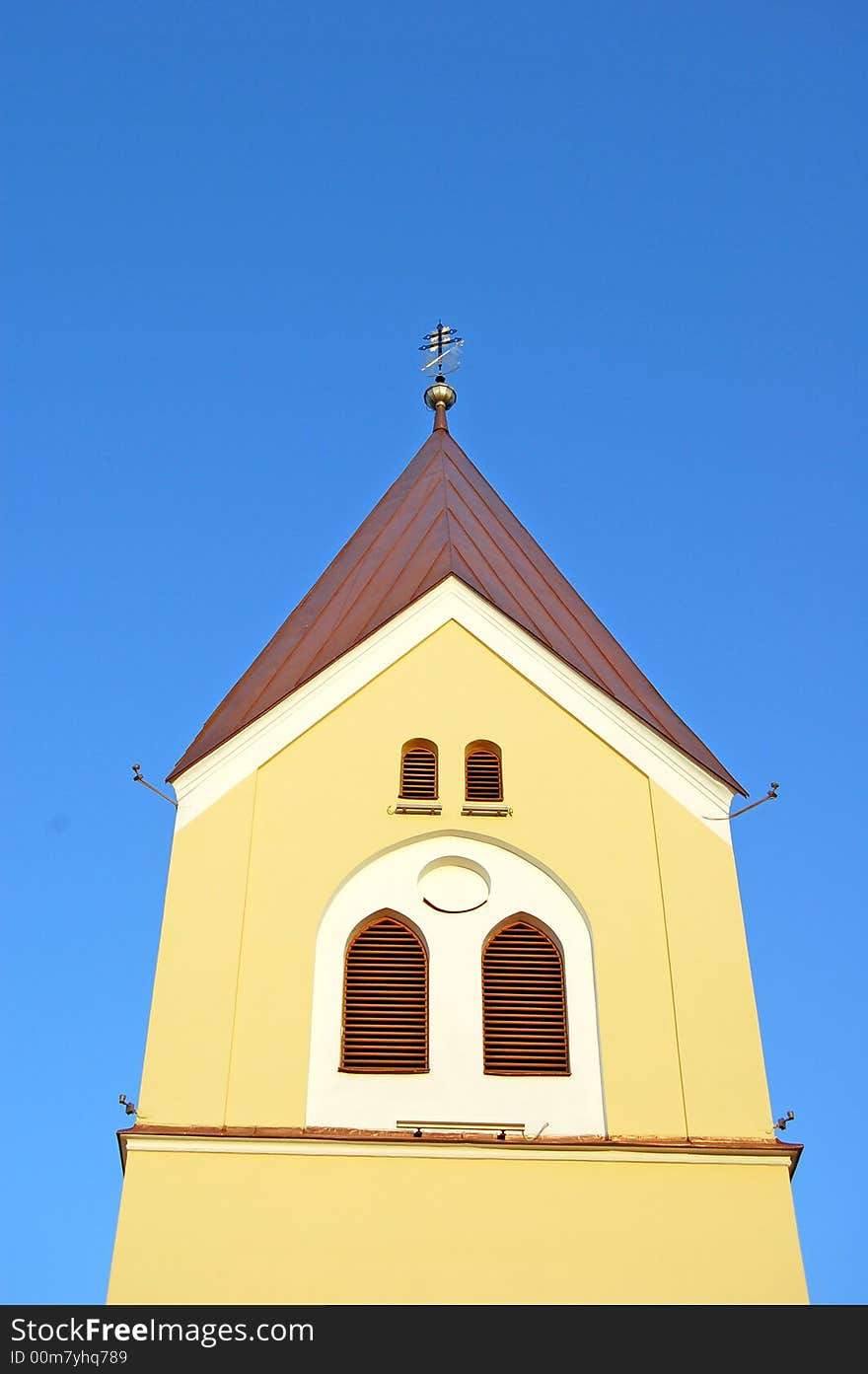 A view on a church tower in Trencin