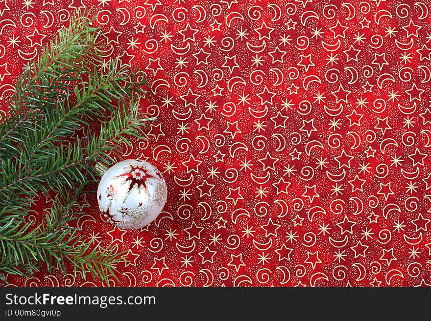 Christmas background and decoration and pine. Christmas background and decoration and pine