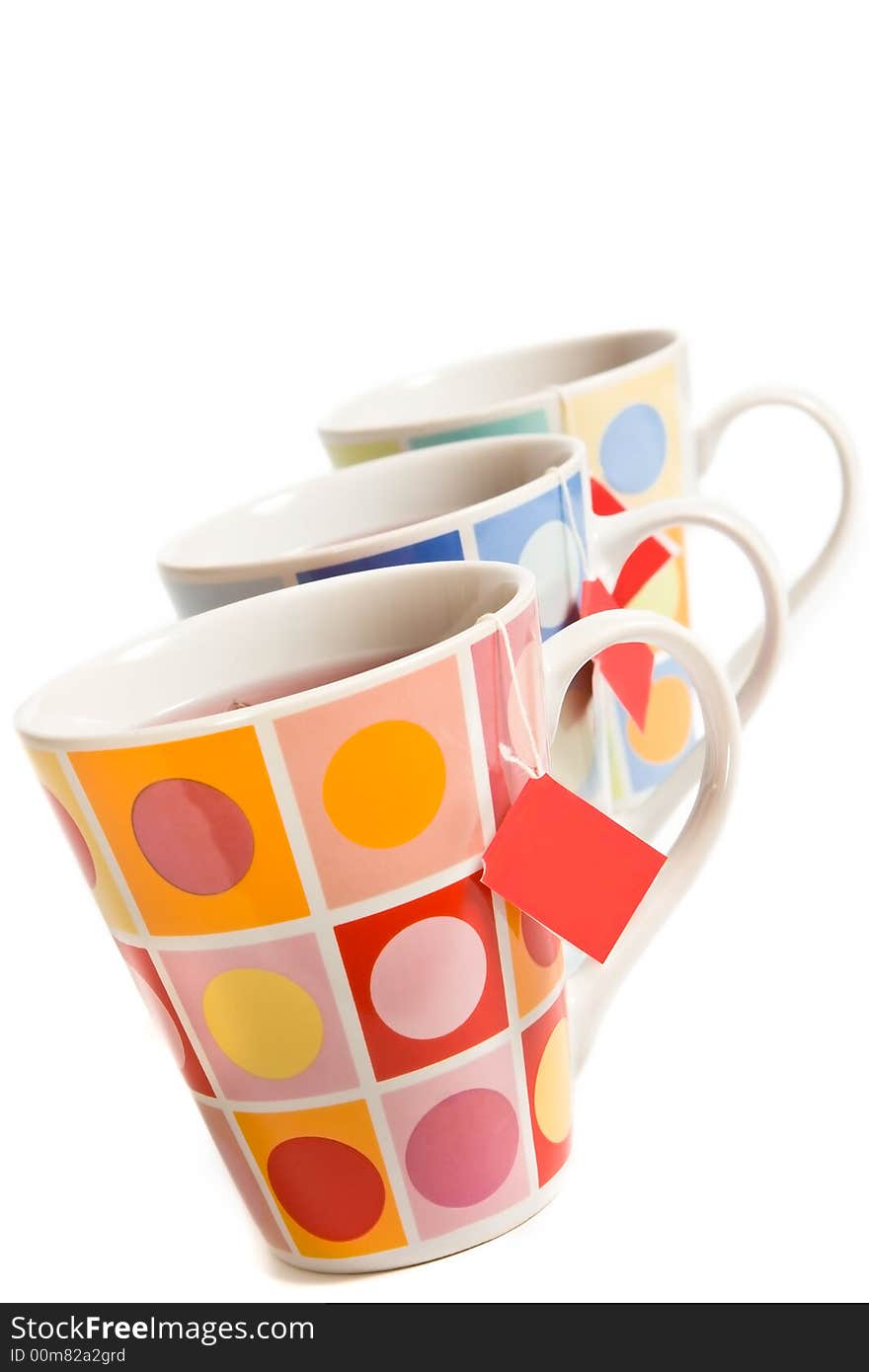 Three Painted Cups