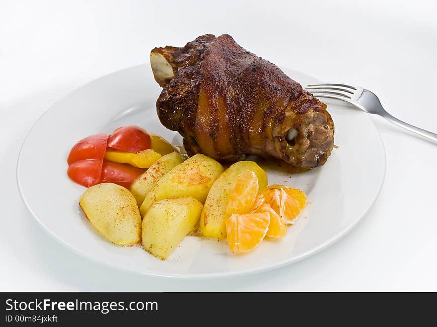 Gourmet,grilled pork -knuckle