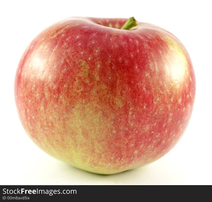 Red apple isolated on white background