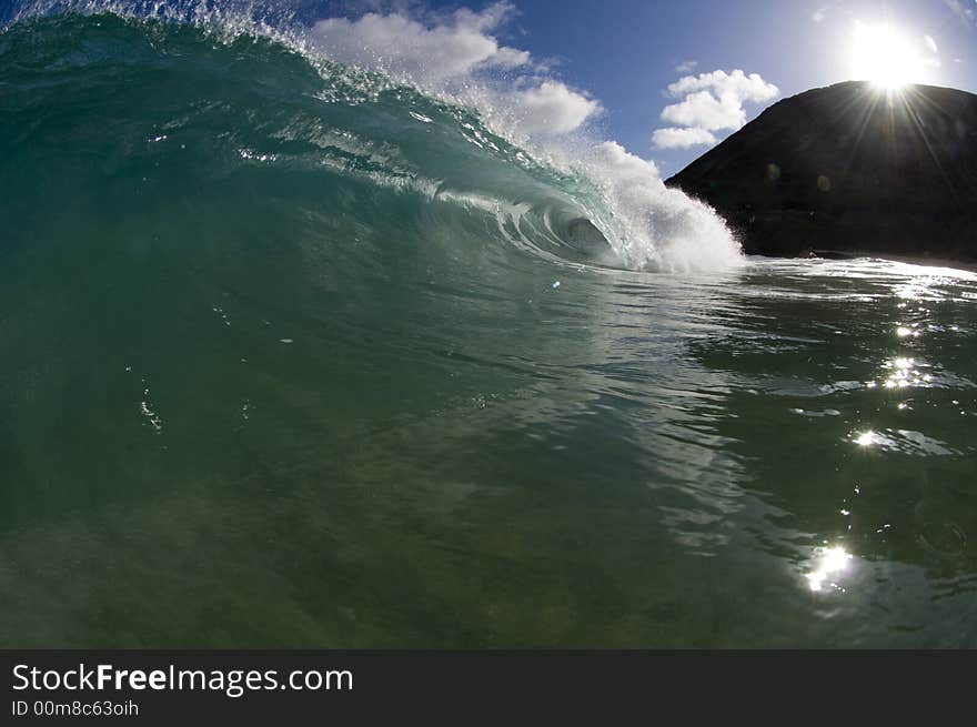 Giant wave breaking in shallow waters