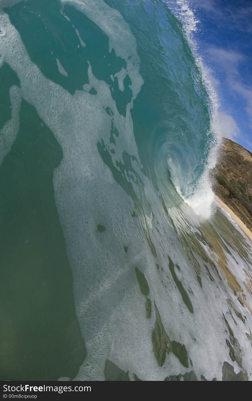 Giant wave breaking in shallow waters