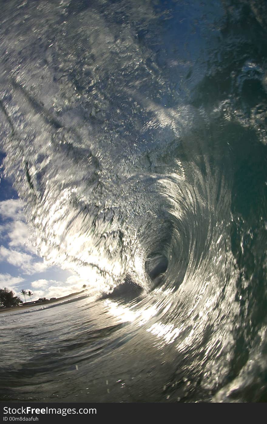 Giant wave breaking in shallow waters