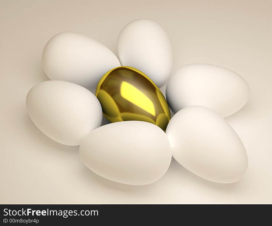 Unique golden egg