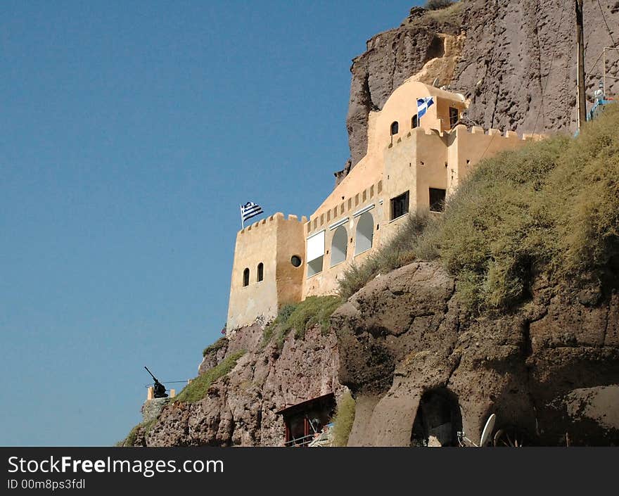 Santorini Coastal Fortress