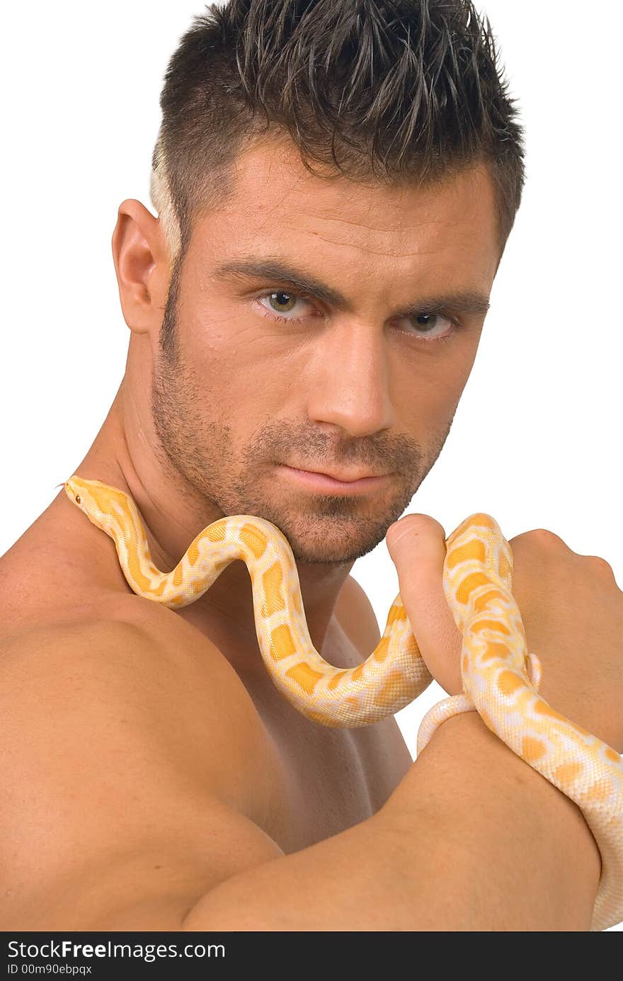 The man and snake