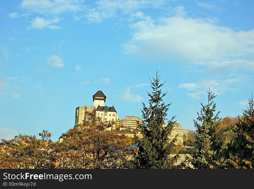 View on the castle from the river