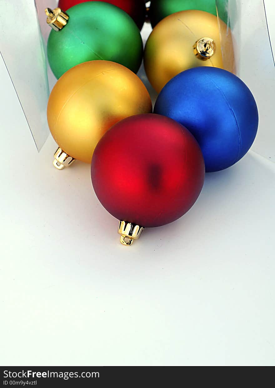 Box Of Christmas Ornaments