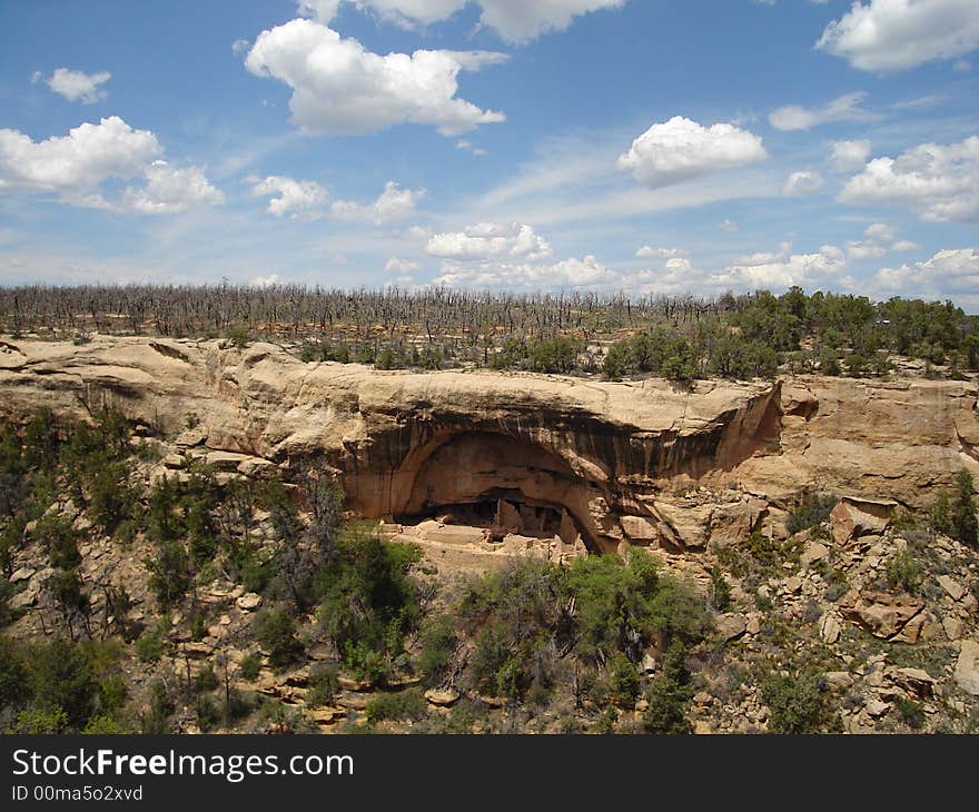 Oak Tree House is the cliff dwelling in Mesa Verde NP.