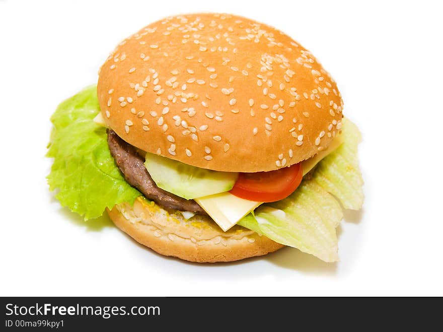 Cheeseburger With Sesame