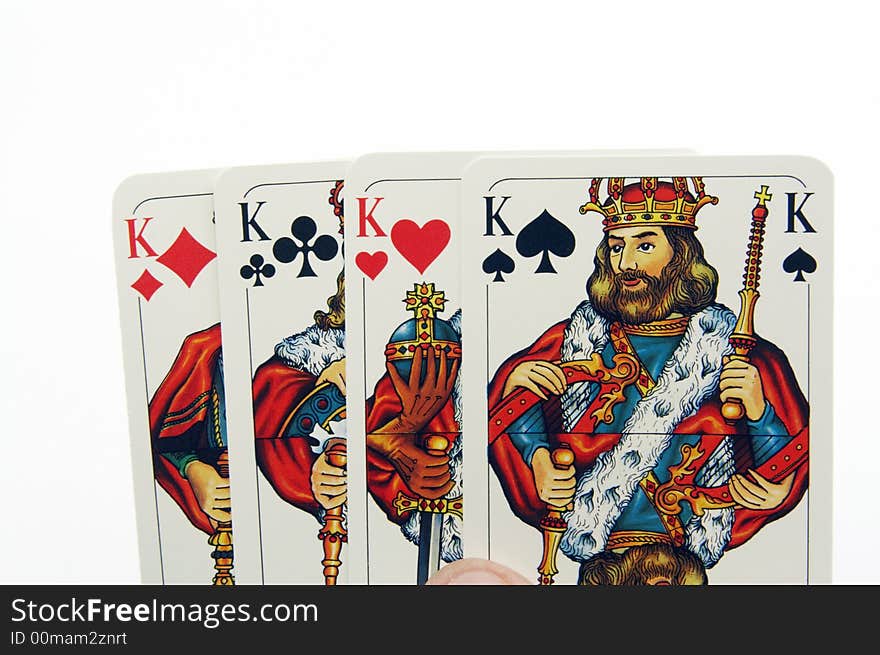 Four kings for a luck. Four kings for a luck