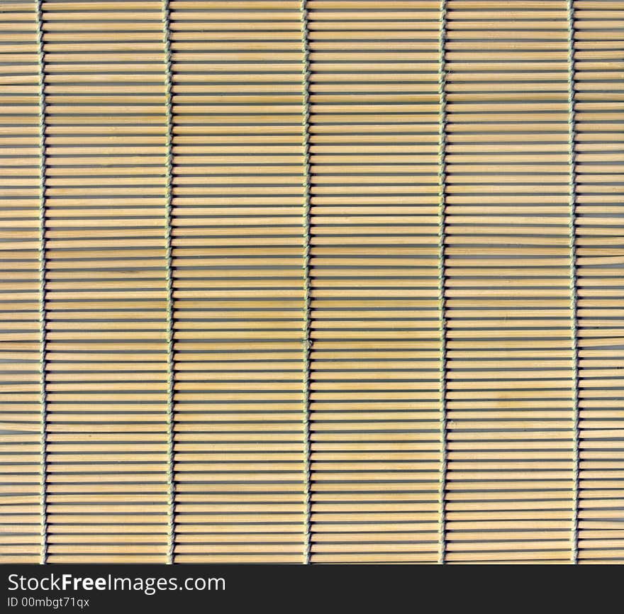 Bamboo stick straw mat, may be used as background