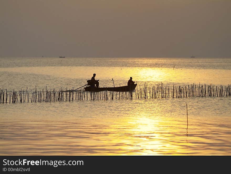 Small Boat Before Sunset