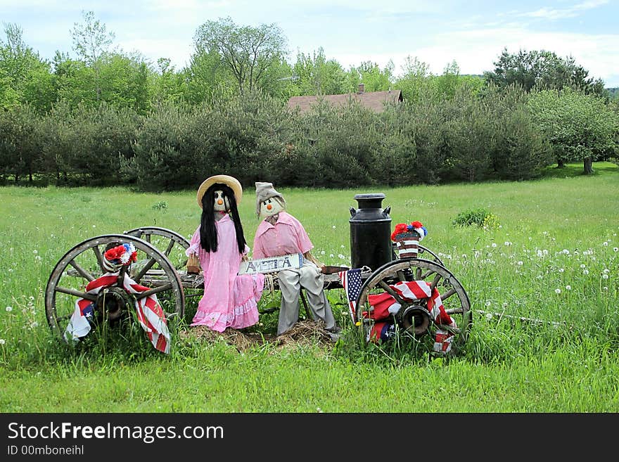 Mannequins On The Lawn