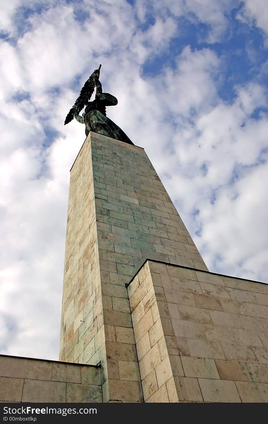 A monument is liberation on Hungary. A monument is liberation on Hungary.